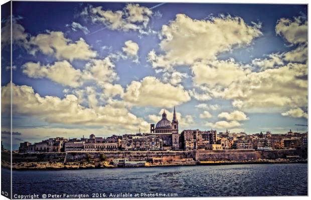 View From The Bay Canvas Print by Peter Farrington