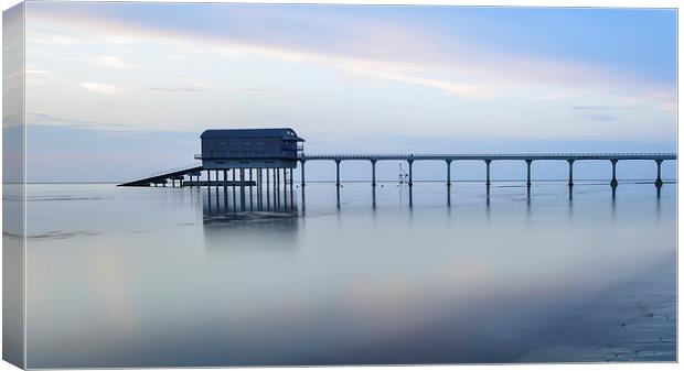  Life boat pier  Canvas Print by Shaun Jacobs