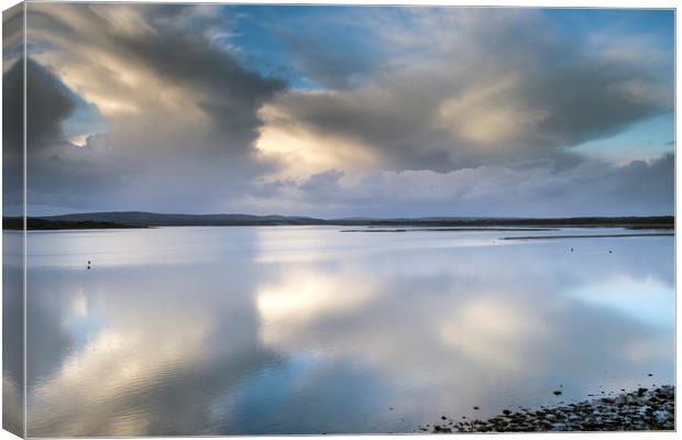 Clouds refeected on the sea  Canvas Print by Shaun Jacobs