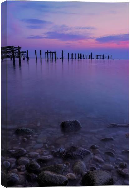 Swanage pier  Canvas Print by Shaun Jacobs