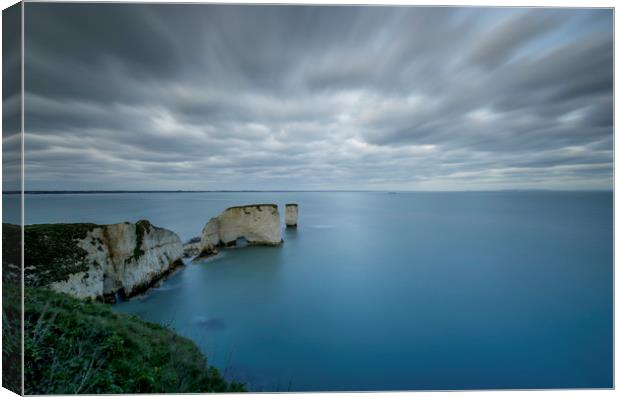 Old Harry Rock  Canvas Print by Shaun Jacobs