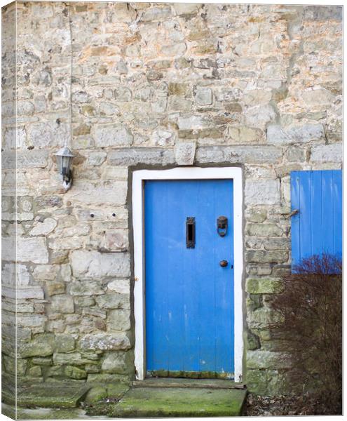 Old Blue Door Canvas Print by Shaun Jacobs