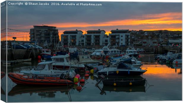 West Bay harbour  Canvas Print by Shaun Jacobs