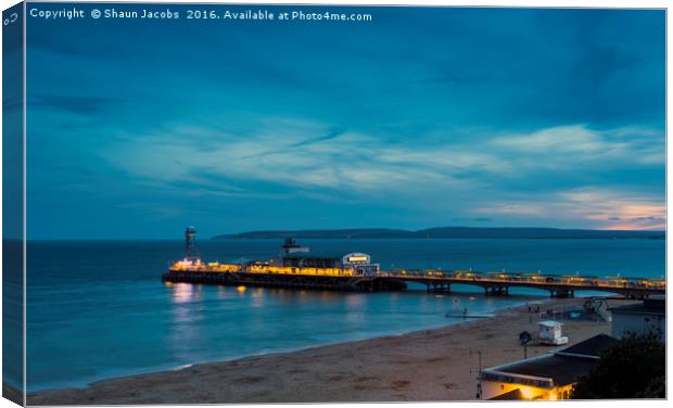 Bournemouth pier  Canvas Print by Shaun Jacobs