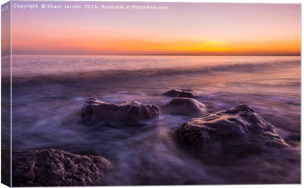 Hengistbury head sunset  Canvas Print by Shaun Jacobs