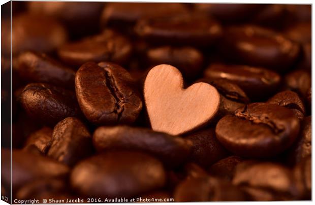 Love coffee Canvas Print by Shaun Jacobs