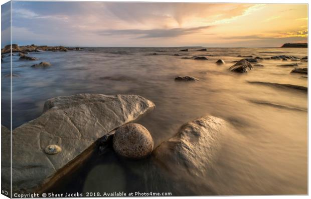 Eroded rock  Canvas Print by Shaun Jacobs