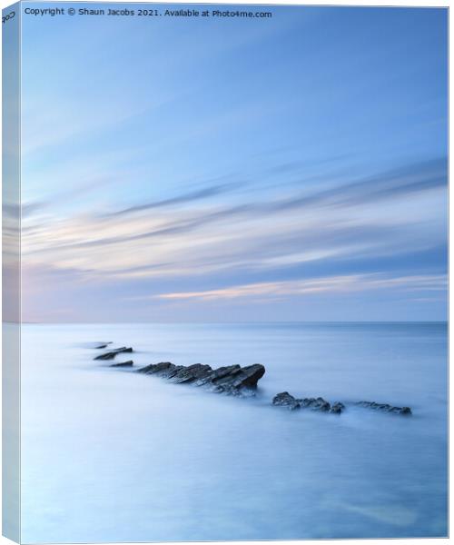 Peveril Point Dorset  Canvas Print by Shaun Jacobs