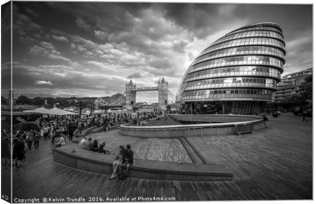 London Icons Canvas Print by Kelvin Trundle