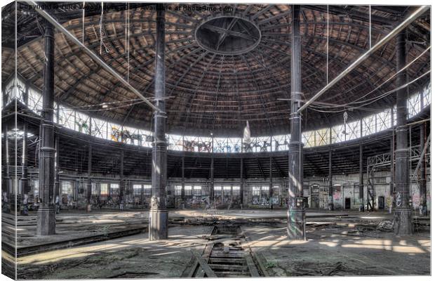 The Roundhouse Canvas Print by Julie Woodhouse