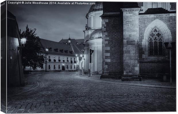 on Cathedral Island in Wroclaw Canvas Print by Julie Woodhouse