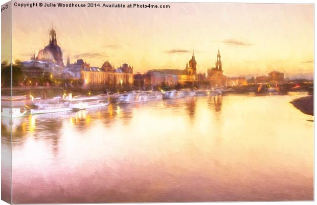 Dresden skyline I Canvas Print by Julie Woodhouse