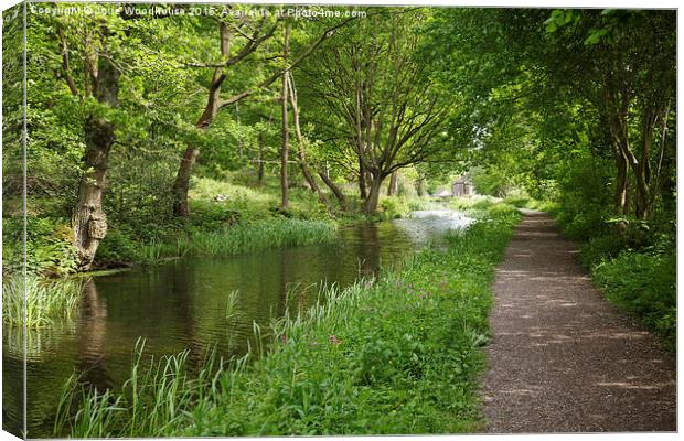 Cromford Canal Canvas Print by Julie Woodhouse