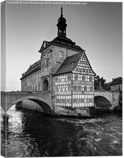 Bamberg Old Town Hall Canvas Print by Julie Woodhouse