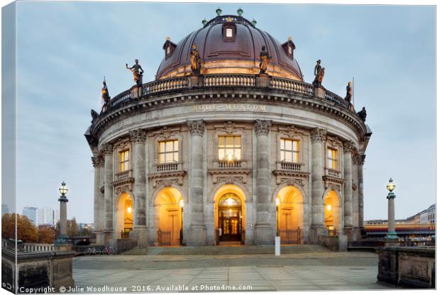 Bode Museum, Berlin, Germany Canvas Print by Julie Woodhouse