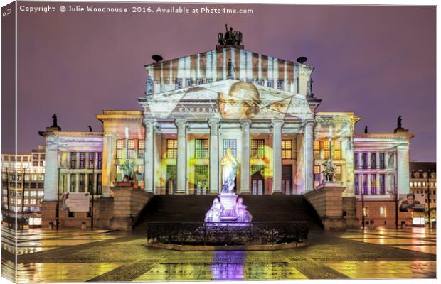 Festival of Lights in Berlin Canvas Print by Julie Woodhouse