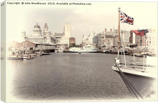 Liverpool Canvas Print by Julie Woodhouse