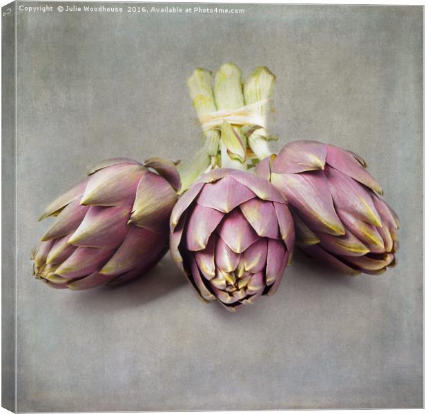 Globe artichoke Canvas Print by Julie Woodhouse
