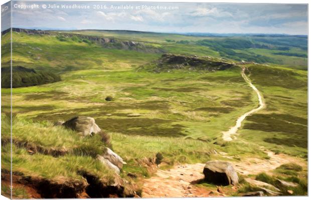 Hathersage Moor Canvas Print by Julie Woodhouse