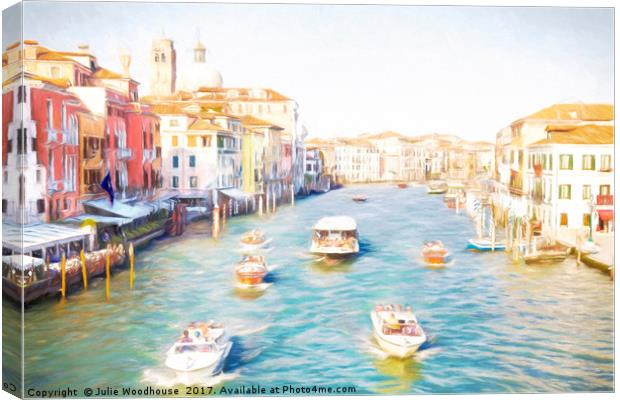 The Grand Canal Canvas Print by Julie Woodhouse