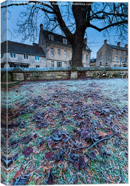 Frosty morning in Painswick Canvas Print by Iksung Nah