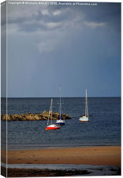  Beach Parking Canvas Print by Michelle BAILEY