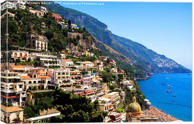  Perfect Positano Canvas Print by Michelle BAILEY