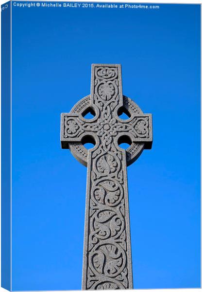  Celtic Cross Canvas Print by Michelle BAILEY