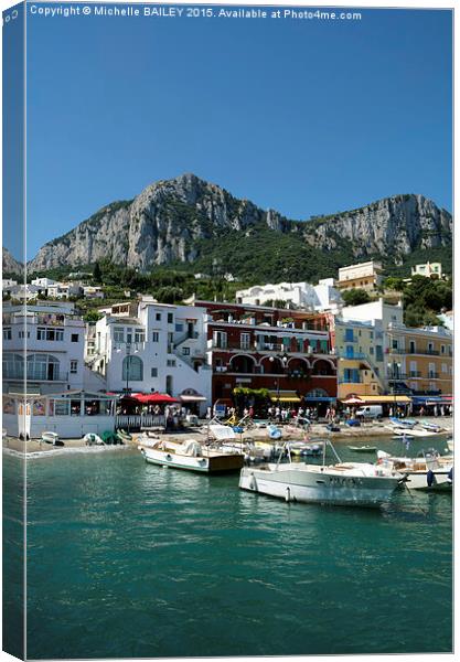  Arriving Capri Canvas Print by Michelle BAILEY