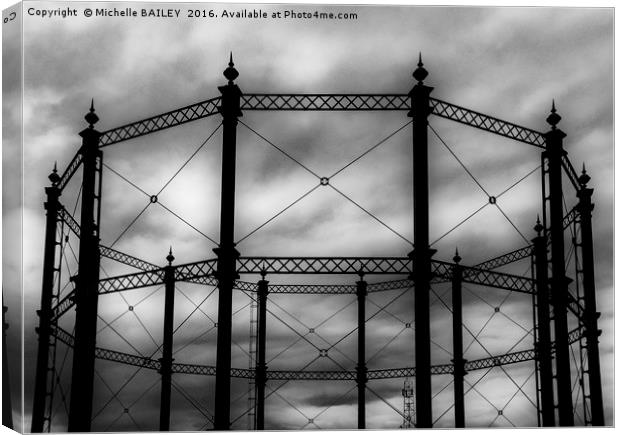 Gas Works Canvas Print by Michelle BAILEY