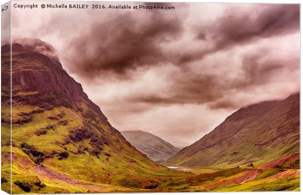 Glencoe Brooding Canvas Print by Michelle BAILEY