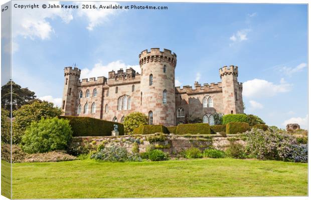 Cholmondeley Castle Cheshire England  Canvas Print by John Keates