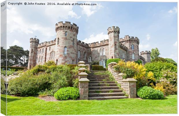 Cholmondeley Castle Cheshire England   Canvas Print by John Keates