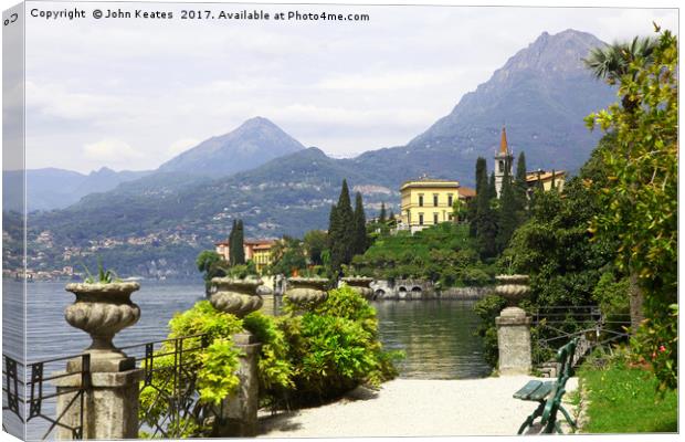 Villa Cipressi Lake Como Italy Canvas Print by John Keates