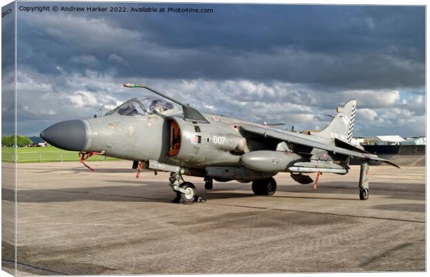 BAe Sea Harrier F/A.2  Canvas Print by Andrew Harker