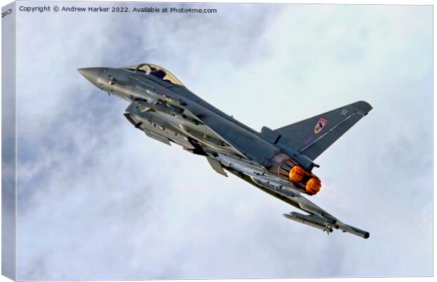 Eurofighter EF-2000 Typhoon F.2 Canvas Print by Andrew Harker