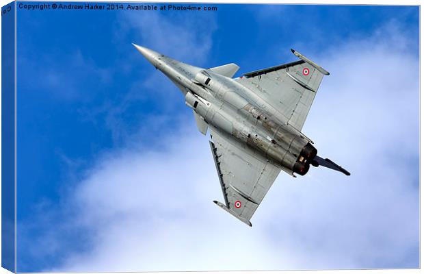 French Air Force Dassault Rafale C Canvas Print by Andrew Harker
