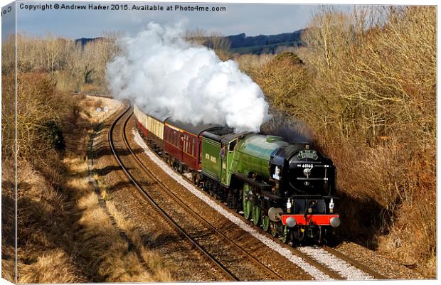 Peppercorn class steam locomotive Tornado Canvas Print by Andrew Harker