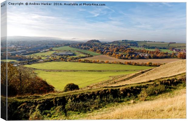 Autumn colours, Warminster, Wiltshire, UK Canvas Print by Andrew Harker