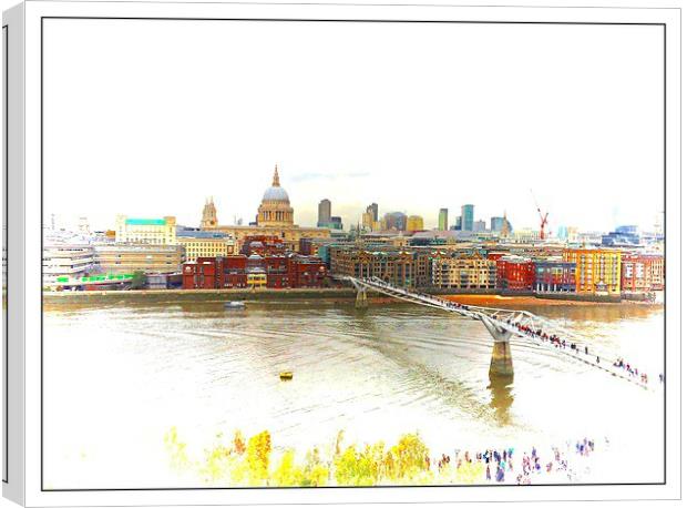  City of London  Canvas Print by sylvia scotting
