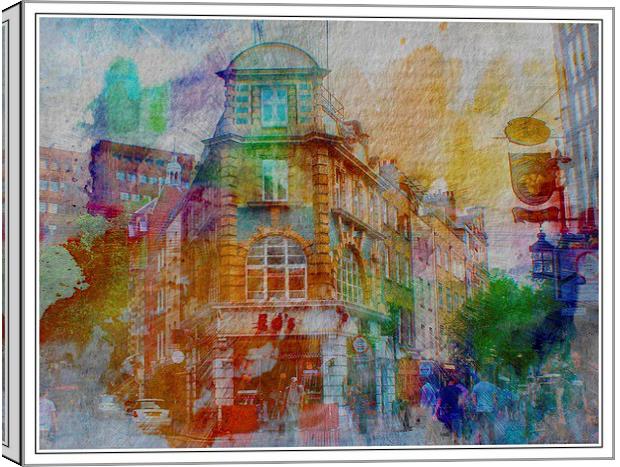Ed's of London Canvas Print by sylvia scotting