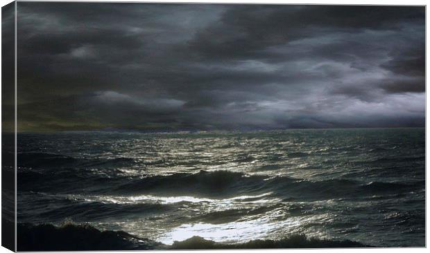  Sky meets the sea Canvas Print by sylvia scotting