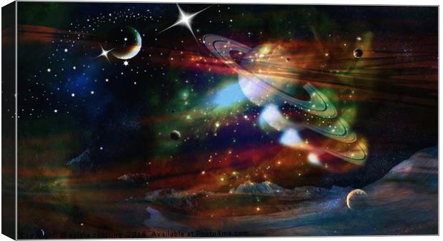 The universe  Canvas Print by sylvia scotting