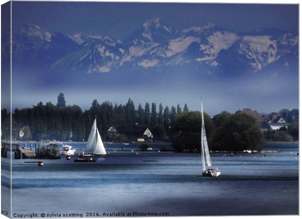         Lake Constance                         Canvas Print by sylvia scotting