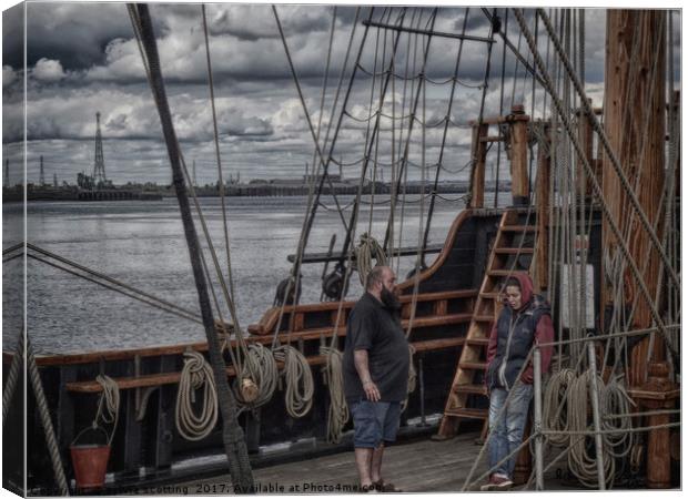       We missed the tide                          Canvas Print by sylvia scotting