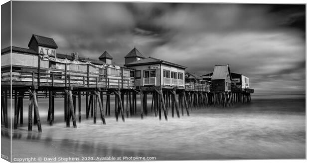 Old Orchard Beach Pier Canvas Print by David Stephens