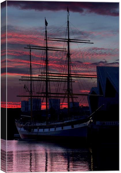 The Tall Ship Glenlee, Glasgow 2014 Canvas Print by Alan Baird