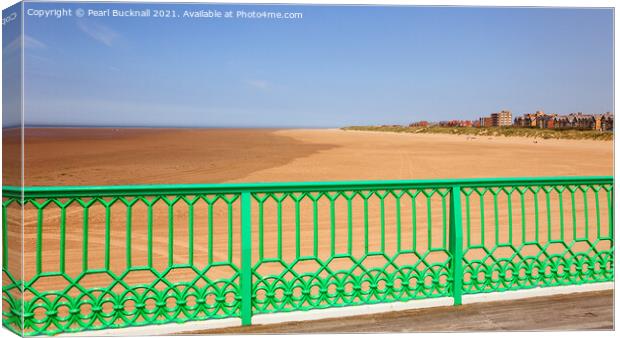 View from Lytham St Annes Pier Canvas Print by Pearl Bucknall