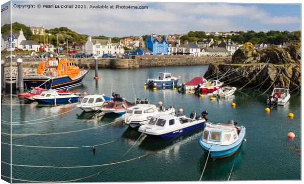 Portpatrick Harbour Dumfries and Galloway Canvas Print by Pearl Bucknall