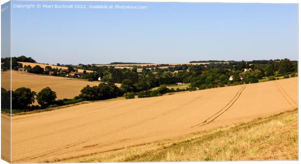 North Downs Countryside Kent Canvas Print by Pearl Bucknall